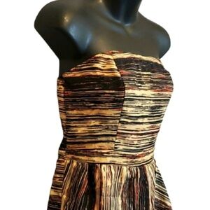 Vintage 90s Y2K Volcom Mini dress strapless Bustier ruffled Skater Grunge L